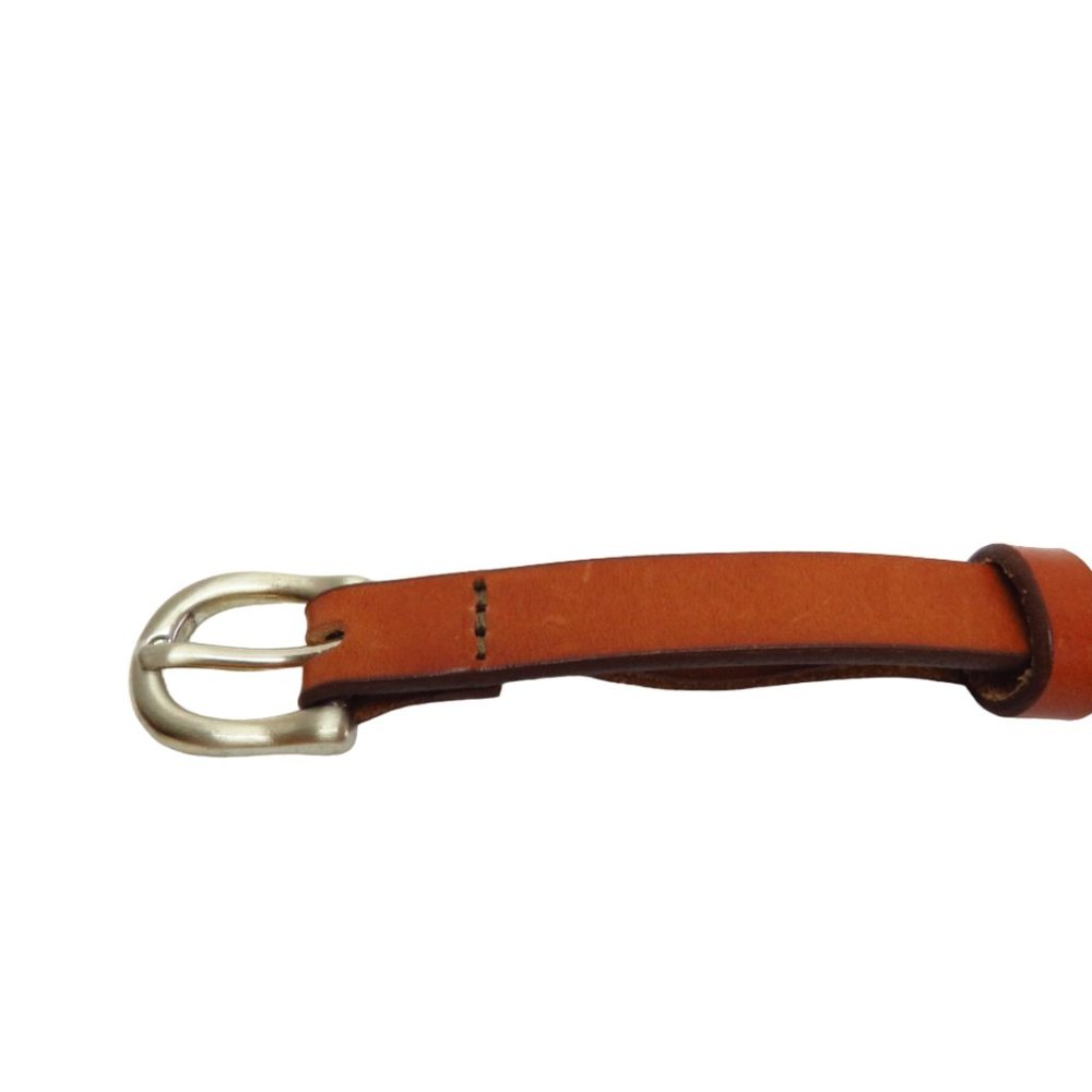 Wraparound Skinny Belt Made In USA From Italian Leather Vintage - Picture 4 of 9